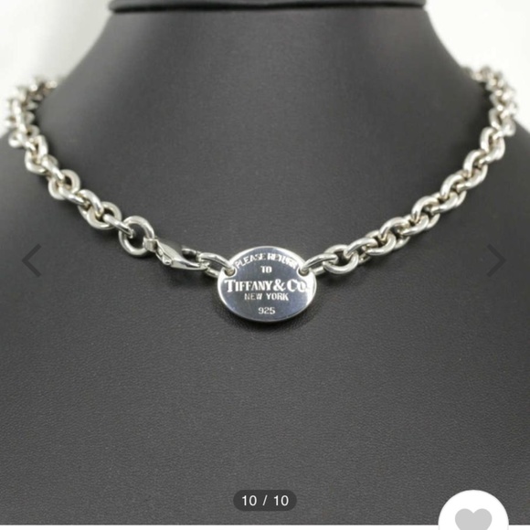 Tiffany & Co  Vintage Retun to Tiffany Oval Tag Necklace - Picture 8 of 8
